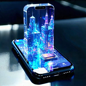 Smartphone With Digital Artwork With Cell Phone