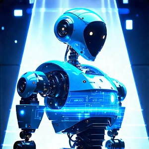 Robot with holographic projection
