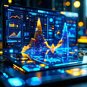 Financial technology in (design:1.36) studio