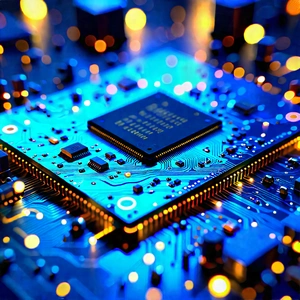 Circuit board with holographic projection