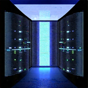 Server rack with holographic projection