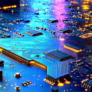 Circuit board with holographic projection