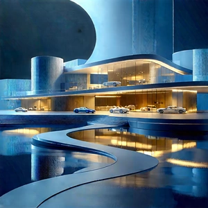 Digital Transformation Visualization With Futuristic Cityscape