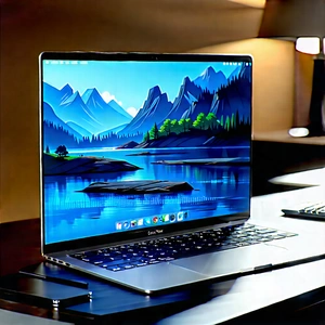 Laptop with streaming content