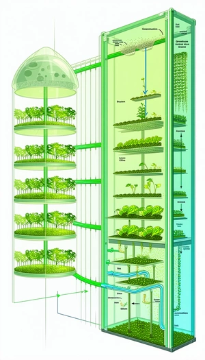 In The Image, There Is A Large Greenhouse Filled With Various Plants