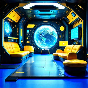 Futuristic Tech Startup Office With Image, There