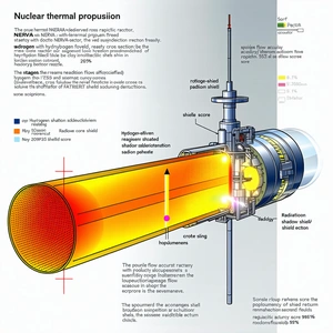 A Diagram Is Shown Of A Nuclear Reactor, With A Large Red Line Going Through The Center Of The Image