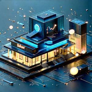 Financial technology in tech office