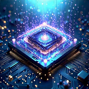 Quantum computer with data streams