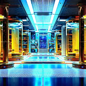 (futuristic:1.14) research laboratory