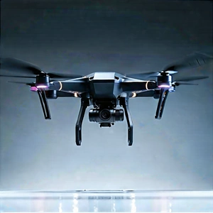 Drone With Digital Artwork With Black Drone