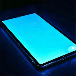 Tablet With Glowing Screen With Cell Phone