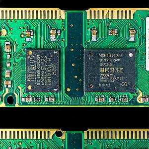 Close-up of memory module