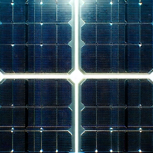 Solar panel with digital particles
