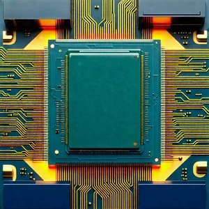 Close-up of microprocessor