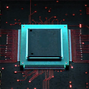 Close-up of microprocessor