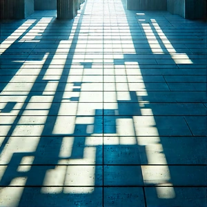 Abstract Aerial Photography: Grid system with shadow play
