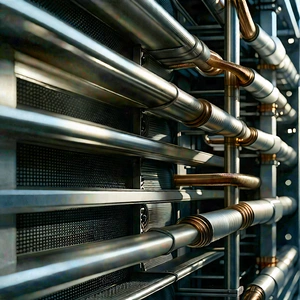 Close-up of cooling system