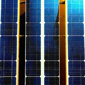 Solar panel with laser scanning