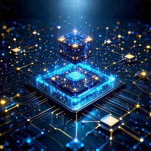 Blockchain Network Visualization With Image, There