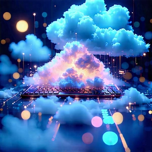 Cloud Computing Visualization With Image, There
