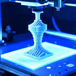 3d printer with holographic projection