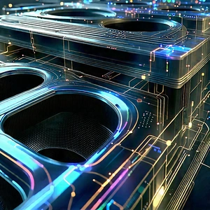 Close-up of cooling system