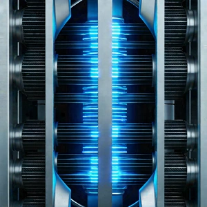 Close-up of cooling system