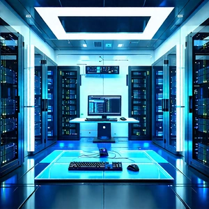 Futuristic server room