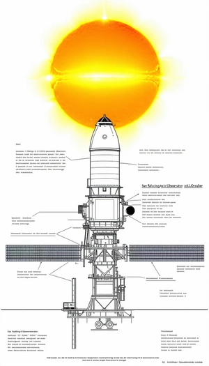 A Large Spacecraft Is Shown In A Diagram, With Various Parts Labeled