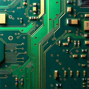 Close-up of electronic circuit