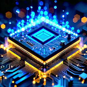 Microchip with holographic projection