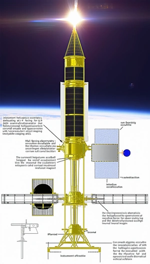 The Image Is A Diagram Of A Space Station, Showing The Various Components And Their Functions
