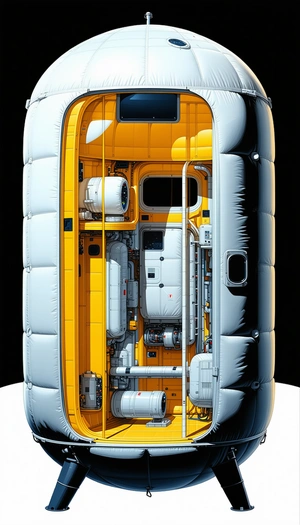 detailed illustration spacecraft