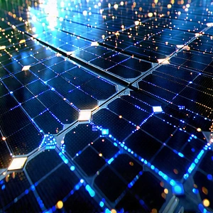 Solar panel with data streams