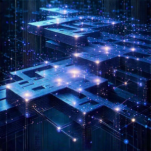 Blockchain Network Visualization With Image, There