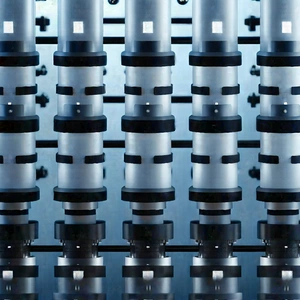 Close-up of sensor array