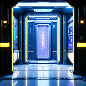 Futuristic innovation hub