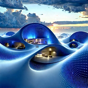 Innovative Renewable Energy Design With Futuristic Cityscape
