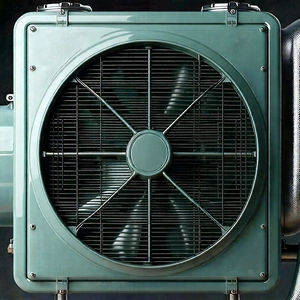 Tech 3D Render: Close-up of cooling system
