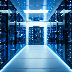 Futuristic Server Room With Image, There