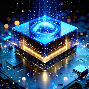 Quantum computer with data streams