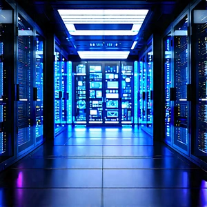 Futuristic server room