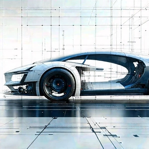 Automotive Technology In Research Center With Futuristic Shown