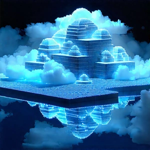 Cloud Computing Visualization With Image, There