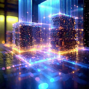 Quantum computer with holographic projection