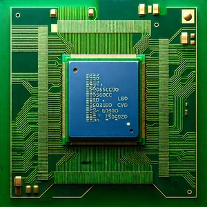 Close-up of microprocessor