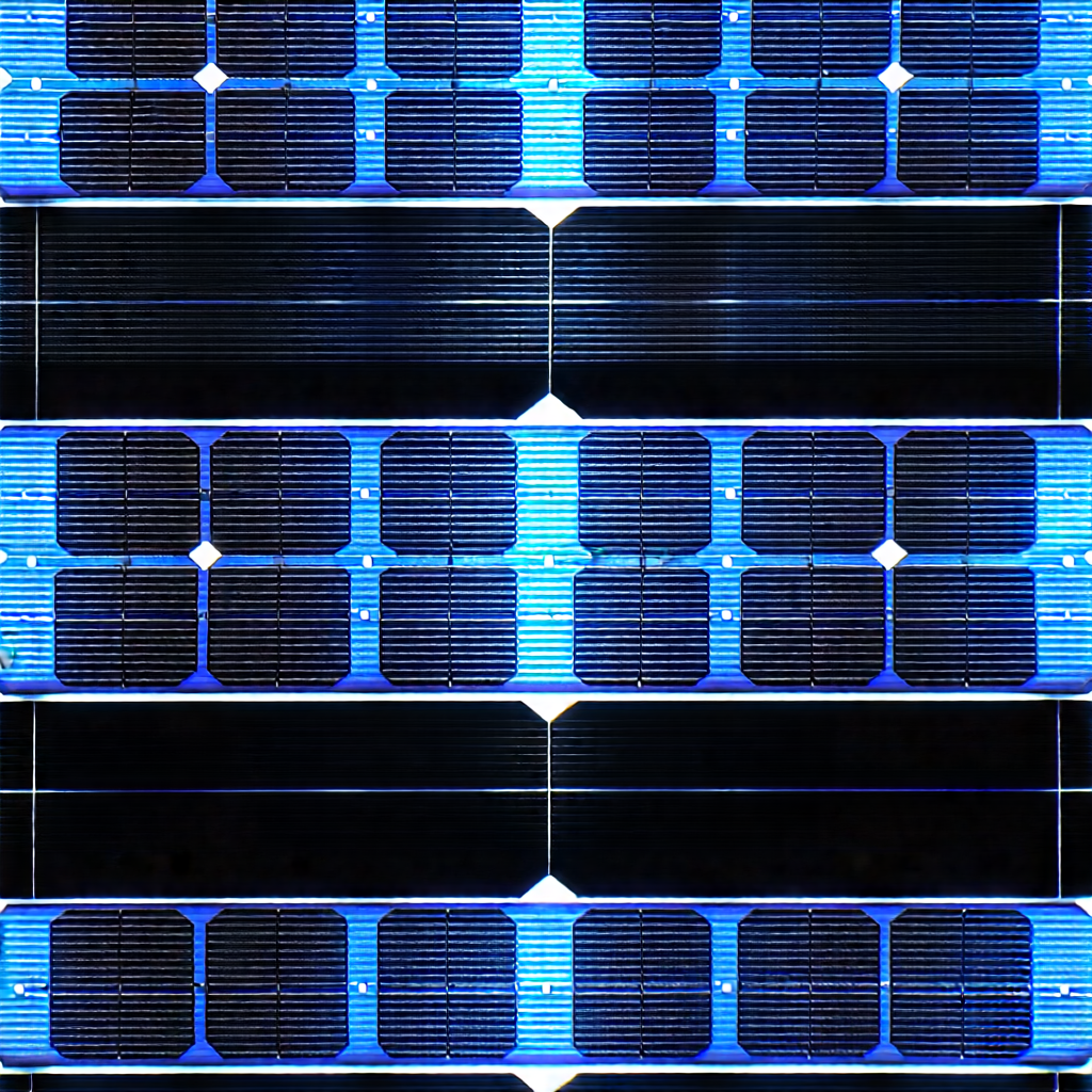 Tech Commercial Photography: Solar panel with blue light glow