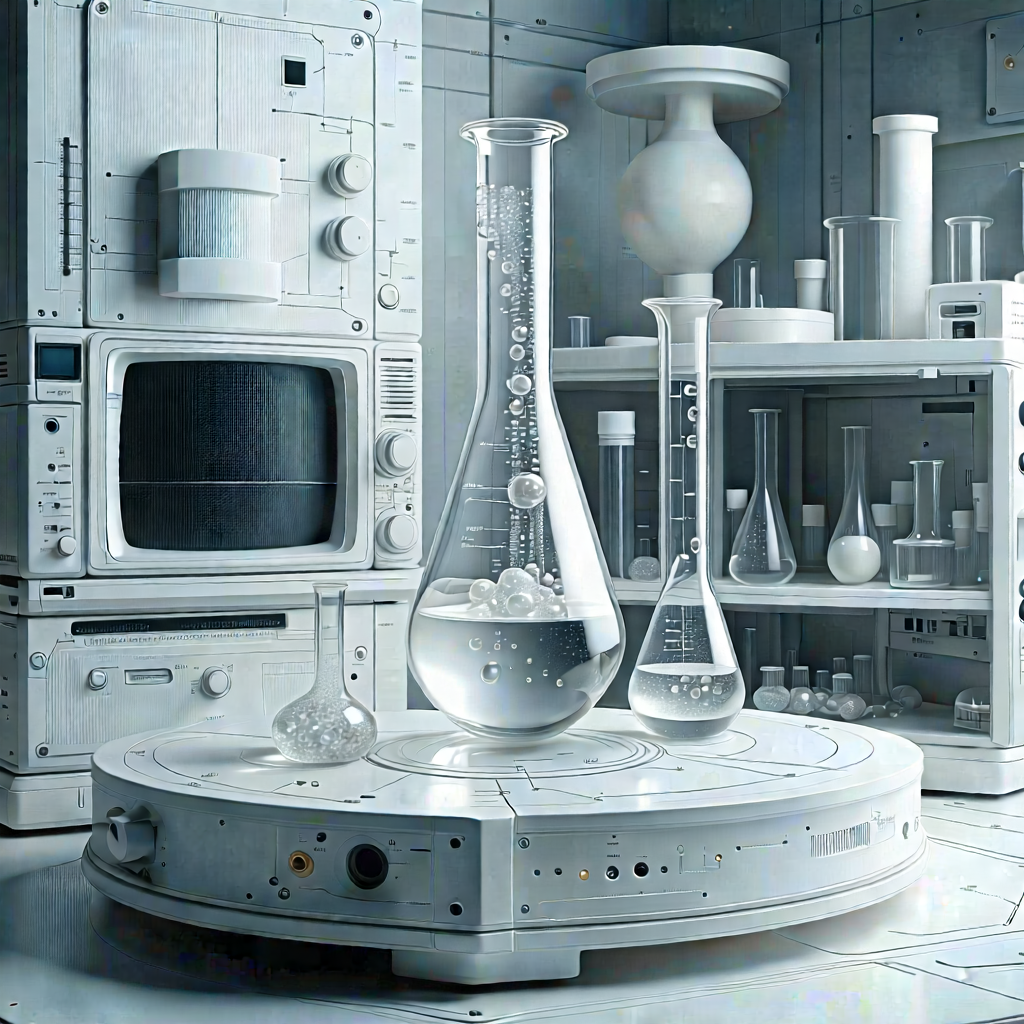 Tech Lithograph: Entertainment technology in modern laboratory