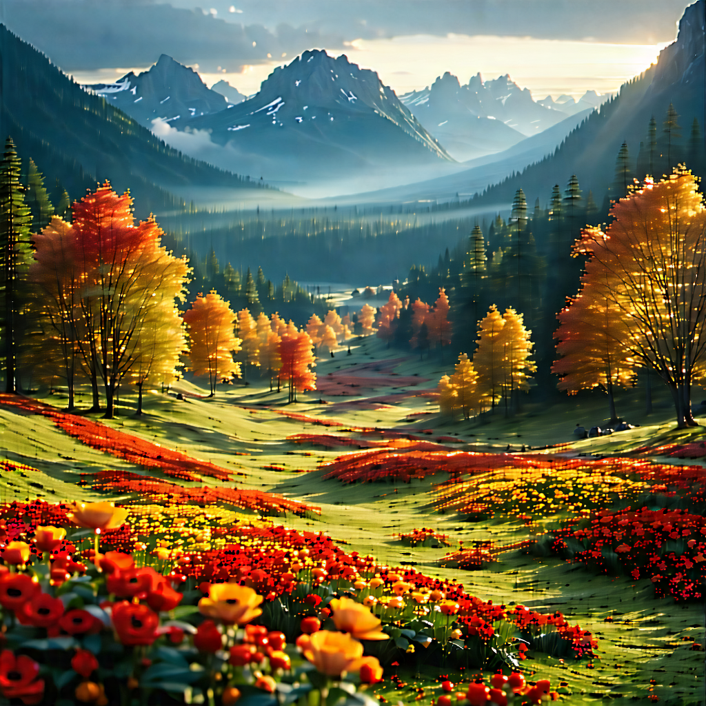 Lifestyle Landscape Photography: Holiday Celebration During Autumn With Beautiful, Lush